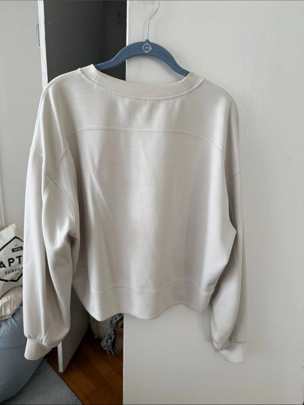 Lululemon White Crewneck Sweater